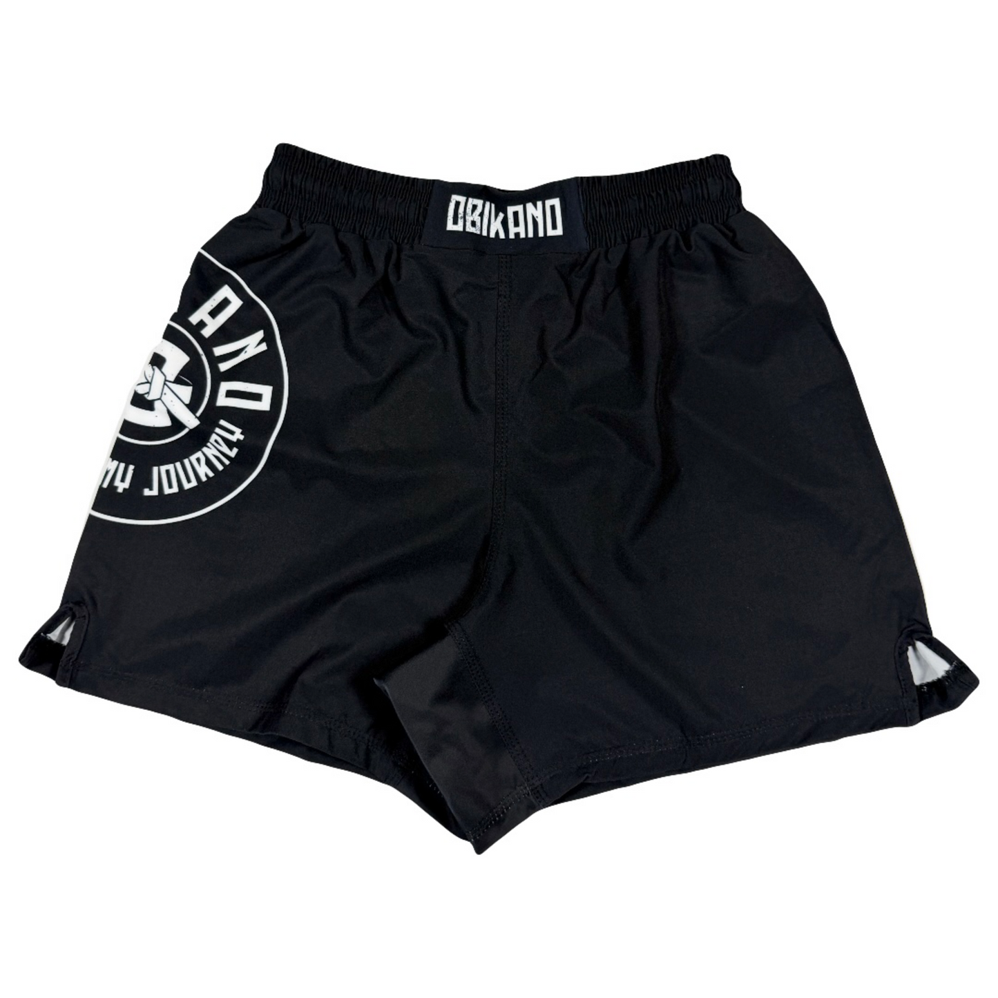 KIDS OBIKANO BLACK GRAPPLING SHORTS