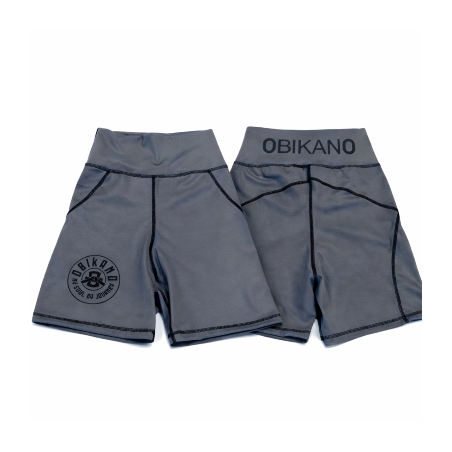 WOMENS STEALTH GREY COMPRESSION SHORTS